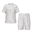 thumbnail image 1 of Fotbe Poodle Dog Pijama Estampada de 2 Piezas para Niños – Ropa de Dormir de Manga Corta Cómoda para Niños y Niñas, Camiseta y Shorts de Algodón-3X-Large, 1 of 6