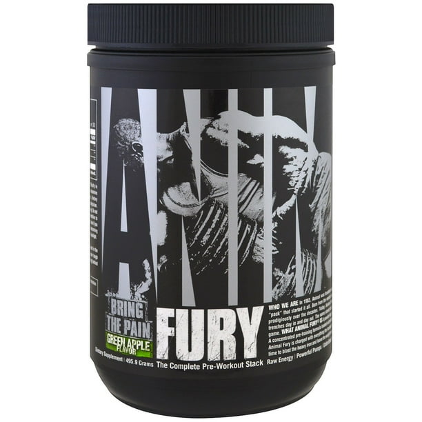 Animal Fury, Pre Workout Powder Supplement for Energy and