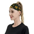thumbnail image 5 of Uemuo Flower (2) Printed Sports Headbands for Men Women,Moisture Wicking Workout Headband, Sweatband Headbands,Non-slip Workout Gym Yoga Headband, 5 of 9