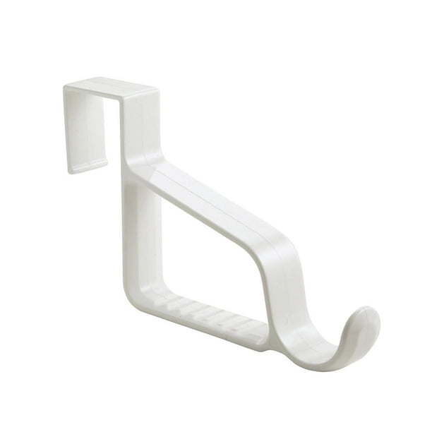 iDesign Over the Door Valet Hook for Coats, Hats, Robes, Towels 1 Hook with Slots for Clothes
