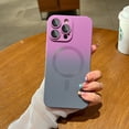 thumbnail image 3 of Compatible with iPhone 11 Pro Max Case[Magsafe Compatible] Gradient Color Design TPU Silicone Shockproof Non-Slip with Camera Lens Protector for iPhone 11 Pro Max(Purple&Gray), 3 of 12