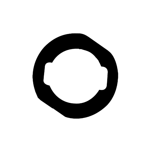 Replacement Home Button Spacer Ring Compatible For iPad Mini 3 / Air 2 / Pro 9.7" (Black) (10 Pack)