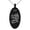 Black, variant on Stainless Steel Floral World's Best Mom Small Oval Charm Pendant Necklace