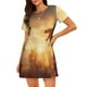 thumbnail image 1 of Fotbe Castle Cool Fire Dragon Bata de Dormir para Mujer con Estampado, Camisón de Algodón de Manga Corta, Ropa de Dormir Casual, 1 of 6