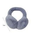 thumbnail image 6 of dianhelloya Warm hat Solid Color Elastic Non-slip Cute Unisex Earmuffs Winter Soft Thickened Plush Headband Ear Warmer Khaki, 6 of 8