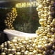 thumbnail image 5 of YanonmyfdGold Balloons 50pcs 12 Inch Gold Latex Helium Balloons for Birthday Wedding Anniversary Baby Shower Graduation Bachelorette Retirement Engagement Tea Casino Disco Party Decorations Gold-G101, 5 of 12