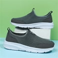 thumbnail image 4 of PEASKJP Men's Fashion Sneakers Sport Sneakers Casual Outdoor Casual Walking Shoes Shoe,Grey,12, 4 of 5