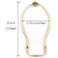 thumbnail image 3 of SHIBA-5-Inch Lamp Shade Harp Holder Fitter with Ball Finial Knob and Saddle Base [2set Gold], 3 of 4