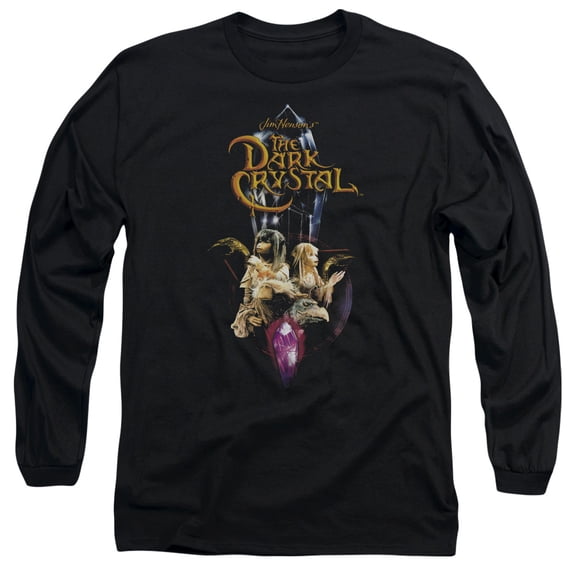 Dark Crystal/Crystal Quest Long Sleeve Adult 18/1 T-Shirt Black