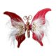 thumbnail image 5 of Mariposas artificiales decorativas, adornos de mariposas para fiestas y árboles de Navidad. Vino tinto, 5 of 9