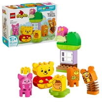 LEGO DUPLO Disney Winnie the Pooh’s Birthday Party Building Set - Baby Toy for 18 Months and Up - Sensory Toys to Inspire Imaginative Play - Building Blocks for Toddlers 1-3 - 10457
