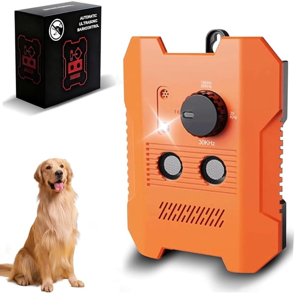 Upgraded Ultrasonic Anti Barking Device with LED Light, 3 Adjustable Levels Dog Bark Deterrent Devices for Most Dogs, Dog Barking Stopper for Indoor Outdoor, 200 FT Range