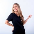 thumbnail image 2 of V-Neck Knit Panel Top, 2 of 2
