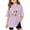 Purple, variant on XEGLSBU Girls T Shirts Pack Girls Casual Short Sleeve T Shirt Round Neck Graphic Print Loose Fit Tee for School Activities Spring Summer Purple Size 13-14 Years