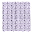 thumbnail image 2 of Ambesonne Flowers Shower Curtain, Damask Art Pattern Vintage, 69"Wx75"L, White Violet, 2 of 4