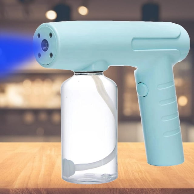 Pulverizador de desinfección recargable por USB eléctrico 260ML Nebulizador de desinfección, herramienta de niebla en Azul Soledad rociador de mano eléctrico
