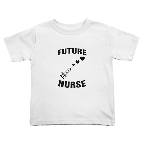 Future Nurses Funny Toddler T-Shirts for Boys Girls (White, 3T)
