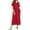 Wine Red, variant on GATXVG Long Nightgown for Women Short Sleeves Sleepshirts Sleep Dress, Womens Oversized Loose Pajama Crewneck Solid Color Loungewear, Ultra-Soft Comfot Sleepwear Pjs with Pockets