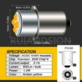 thumbnail image 2 of Ruiandsion P13.5S 10-60V Wide Voltage Amber Yellow LED Bulb 800LM 2500K Warm Glow Replacement for Bicycle Headlight Camping Outdoor Light,Pack-4, 2 of 8