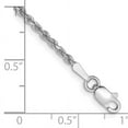 thumbnail image 2 of 14k White Gold 10 Inch 1.75mm Rope Anklet Ankle Bracelet Chain, 2 of 6