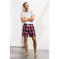 thumbnail image 3 of Skinni Fit Mens Tartan Lounge Shorts, 3 of 5