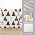 thumbnail image 4 of Buffalo Plaid Christmas Tree Pillow Covers 20x20 Set of 2 Red Black and White Xmas Decorative Outdoor Throw Pillow Cases Seasonal Farmhouse Cushion Case Winter Holiday Decor for Sofa Couch, 4 of 6