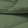 thumbnail image 5 of DNG Creations 3 Piece Damask Stripe Comforter 100% Egyptian Cotton 550 GSM Filling ( Twin/Twin XL Size ) All Season 800 Thread Count - Stripe Moss Colour, 5 of 6