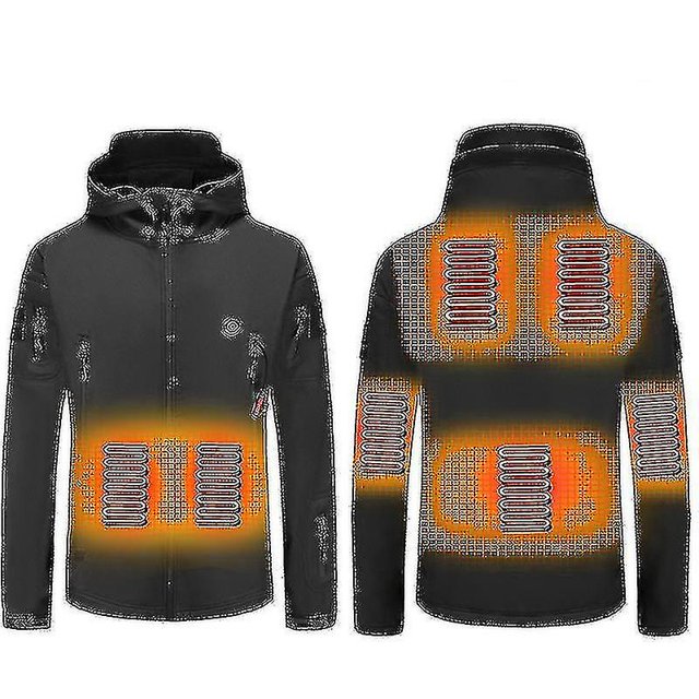 Chaqueta calefactable, chaqueta calefactora impermeable de invierno para exteriores, chaqueta calefactora