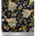 thumbnail image 1 of Soimoi Poly Georgette Fabric Swirls & Floral Artistic Print Fabric by Yard 42 Inch Wide, 1 of 1