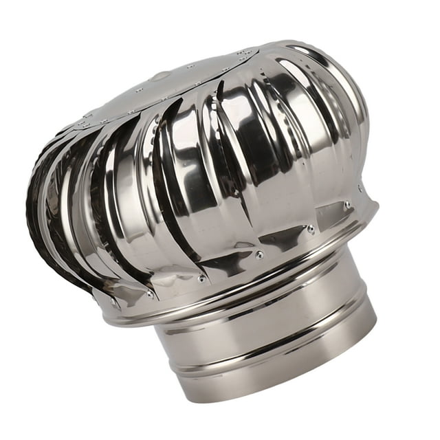 Cheminée Rotative Ventilateur, Cheminée en Acier Inoxydable Anti-Basculement avec Pince Cheminée Rotative Compatible avec la Plupart des Pots de Cheminée Standard