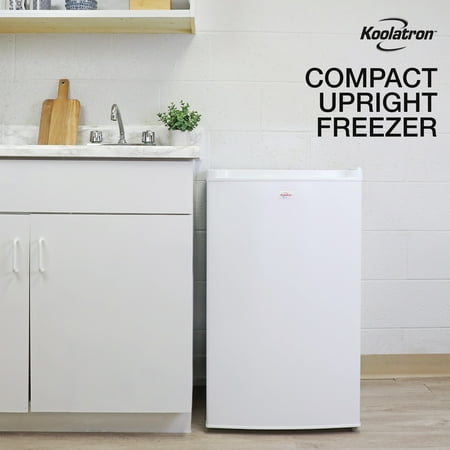 Koolatron Upright Freezer 3.1 cu ft  Mini Freezer 88 Litre  White  Manual Defrost