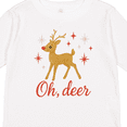 thumbnail image 4 of Inktastic Oh Deer Christmas Reindeer Boys or Girls Long Sleeve Toddler T-Shirt, 4 of 5