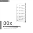thumbnail image 4 of Optical Display for 30 Eyewear Frames - Wall Mount Acrylic Eyewear or Sunglass Display Package in Frosted White – 31.75” (H) X 18.5” (W), 4 of 7