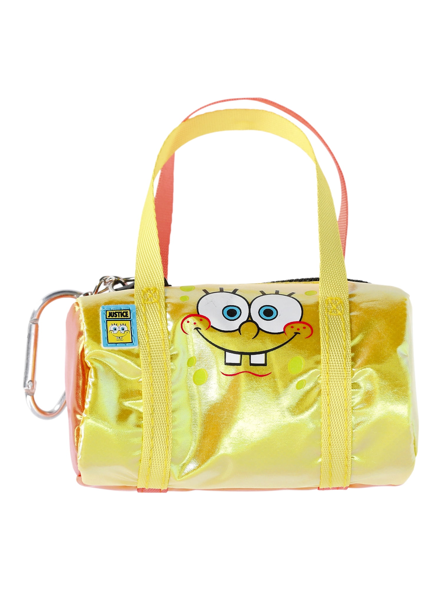 Justice Girls X SpongeBob SquarePants Mini Duffle Bag Charm, Yellow