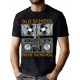 thumbnail image 1 of Camiseta De Los Hombres Cuello Redondo Ropa De Verano Tops De Verano Para La Calle Vacaciones Viajes1 piece, old school DJVS new school DJ T-shirt, HouseDance music exquisite pattern letter printed, 1 of 7