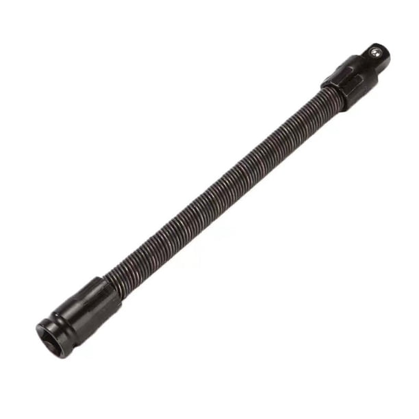 Barra de extensión flexible de llave de vaso de 1/2 pulgada, extensión de muelle flexible para zonas estrechas en auto, eje flexible de acero al carbono de 25 cm / 36 cm