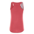 thumbnail image 4 of Pompotops Mode Femmes Col Rond Solide Couleur Épissage Gilet Sans Manches Tops, 4 of 6