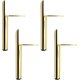 thumbnail image 1 of 4 Pieces Oblique Table Legs Metal Cabinet Legs, Cone Furniture Leg, Gold, 15cm Height, Non-Slip Silent Base for Sofas, Tables and Other Furniture, 1 of 5