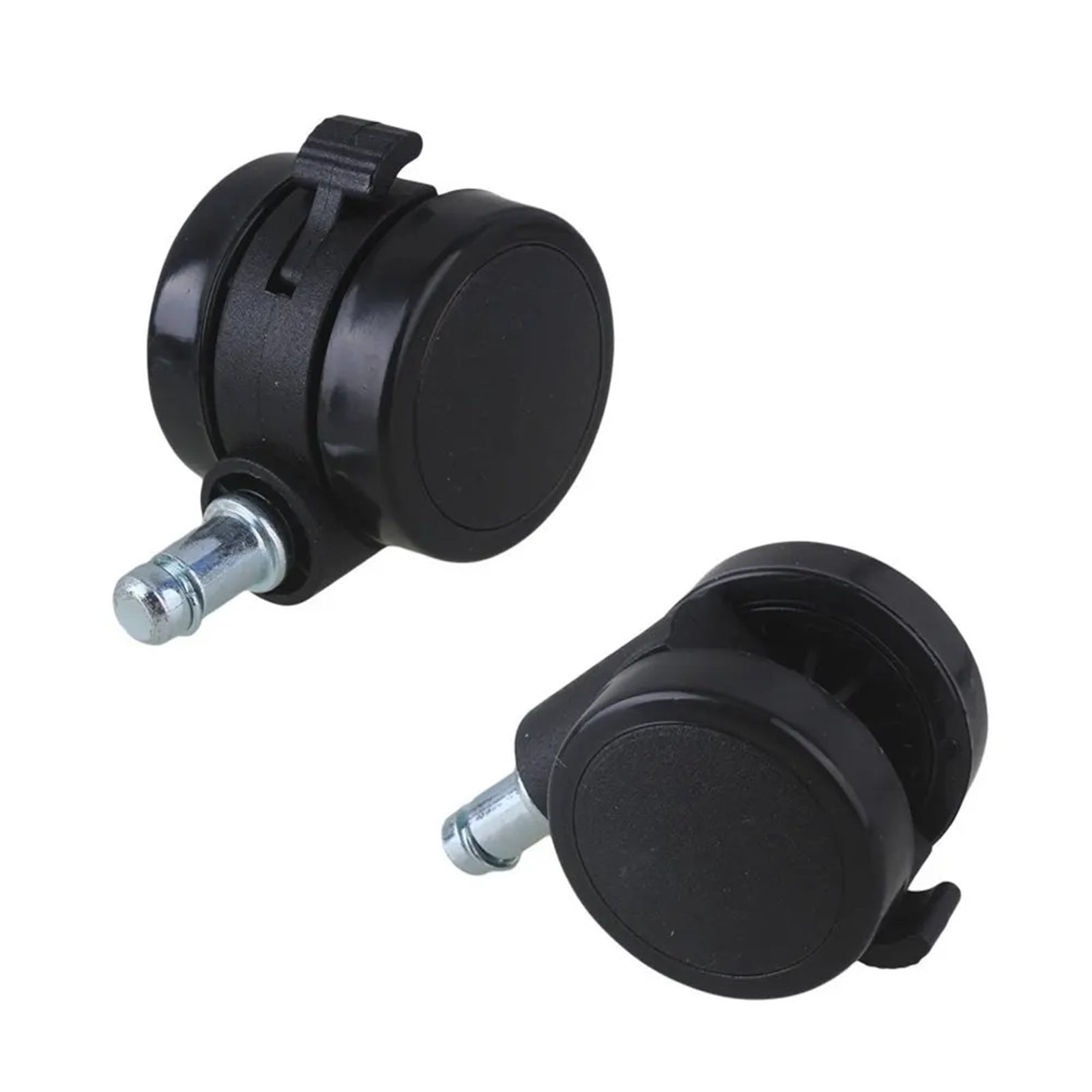 2" Metal PU Office Chair Swivel Casters Furniture Wheels Grip Ring Stem With Brake For Sofa Bed Goods Shelf Storage Rack 5Pcs ,Reliable