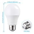 thumbnail image 6 of 4 Pack Garage Door Opener LED Light Bulb, 100W Equivalent, 1700 Lumens Ultra-Bright A19, Shock Resistant Minimize Interference, 3000K Warm White, 15-Watt, UL-FCC listed, E26 Base, 6 of 6
