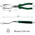 thumbnail image 4 of 9" Fuel Line Hose Hose Clamp Pliers Quick Disconnect Car Maintenance Removal Tool, 4 of 5