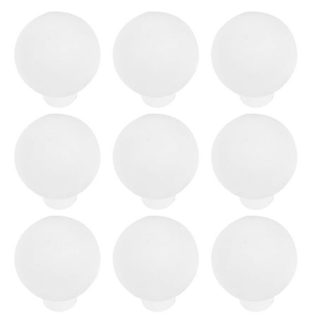 OATIPHO 100Pcs White Frosted Plastic Globe Bulb Decorations for Indoor Outdoor Festival Lighting