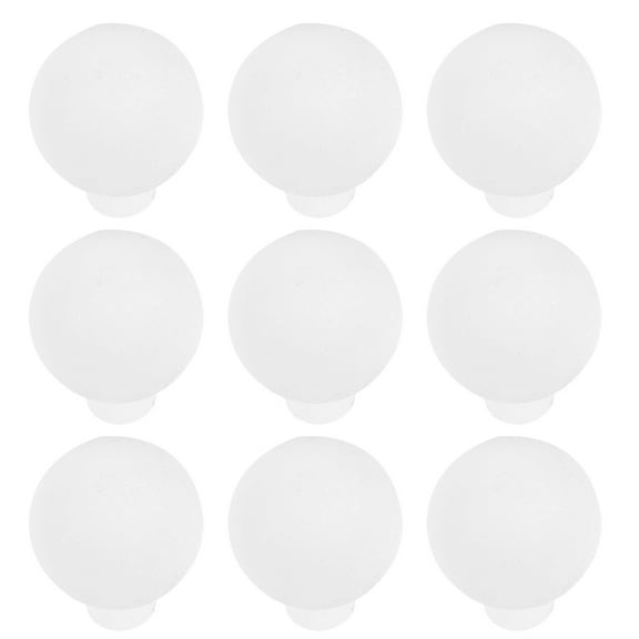 OATIPHO 100Pcs White Frosted Plastic Globe Bulb Decorations for Indoor Outdoor Festival Lighting