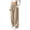 #05 Khaki 【Mix, Match & Rotate: Stock Up on Daily Colors】, variant on Womens Casual Wide Leg Pants, Elastic Waist Drawstring Solid Color Loose Trousers with Pockets, Lounge Pants for Work Home Daily Travel Wear | VerBelle,Army Green L