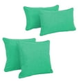 thumbnail image 5 of Blazing Needles 18” x 18” Aqua Blue Solid Polyester Decorative Pillows, Removable Cover (4 Count), 5 of 11