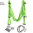 thumbnail image 2 of Juego completo de hamaca de yoga aérea de 6 asas, estilo no elástico, hamaca de fitness de gravedad inversa con extensión y placa para colgar, 2 of 6