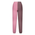 thumbnail image 7 of Children's Wide-leg Pants Athletic Running Petite/Regular/Tall Sweatpants with Pockets Tapered Casual Workout Pants Pink 13 Years, 7 of 7