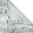 thumbnail image 6 of Ambesonne Winter Valance & Curtain, Christmas People Outside, 55"x36", Seafoam Multicolor, 6 of 7
