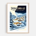 thumbnail image 2 of Shirakawa-go Winter Poster: Timeless Beauty in Snow - Ogimachi Gifu Japan Illustration Winter Snow Travel Poster Scenic Architecture Night Sky Rural Unframed Wall Art Print 5 x 7 inches, 2 of 60