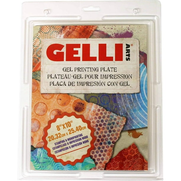 Placa de impresión en gel Gelli Arts de 8 x 10 cm para arte y manualidades